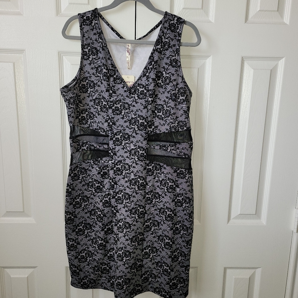 Black & White Bodycon Dress